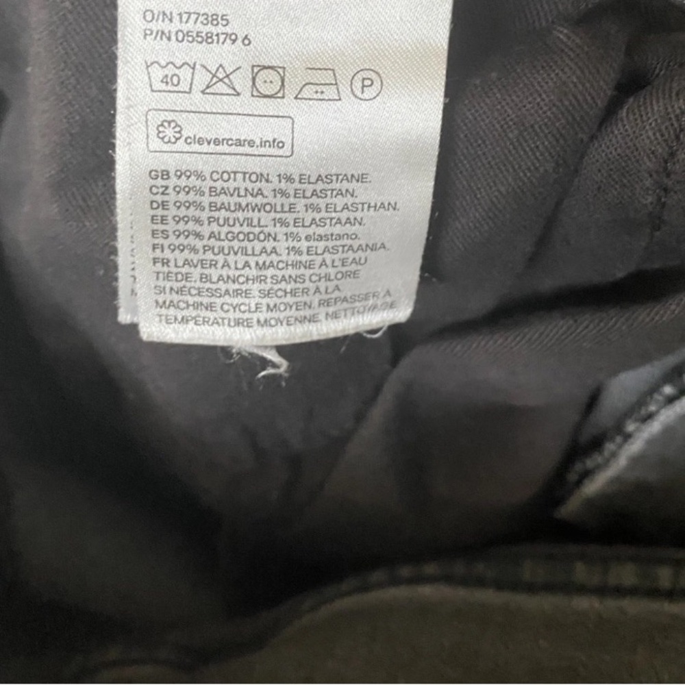 H&M Men’s Size 30 Black Gray Denim Jeans Y2K Cut Off Shorts Excellent Condition - Picture 10 of 11